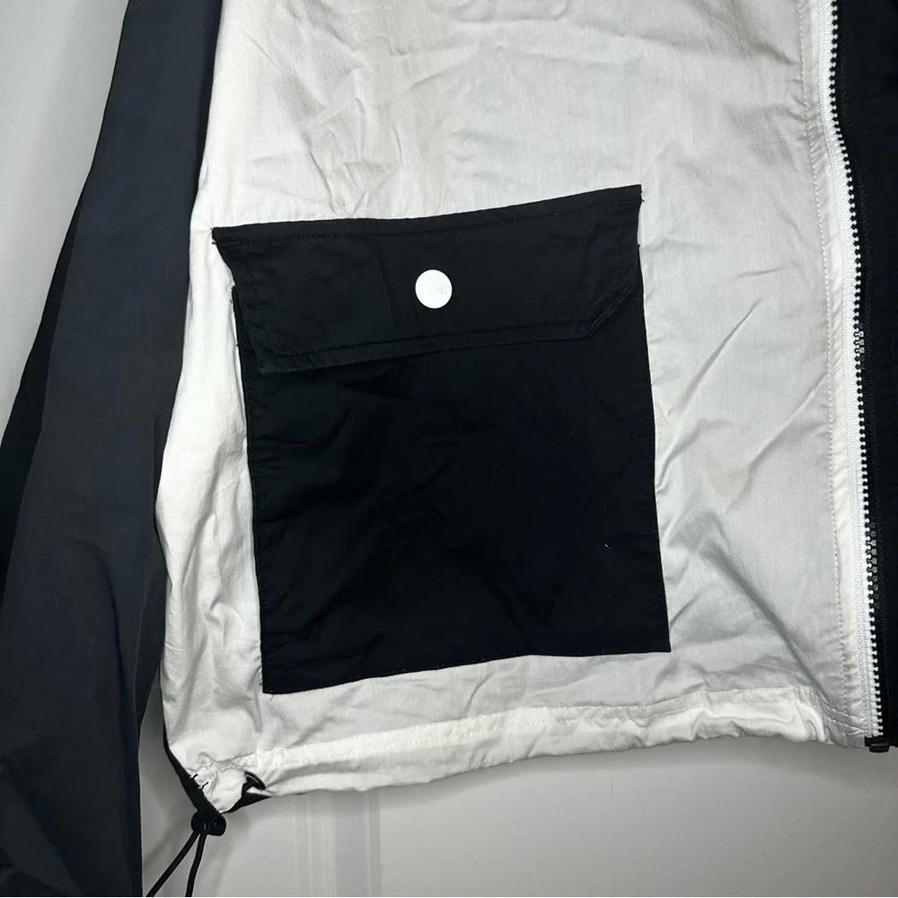 Champion Colorblock Cropped Windbreaker Jacket | Women’s XL - Picture 2 of 5